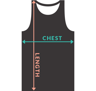 Unisex Tank size chart