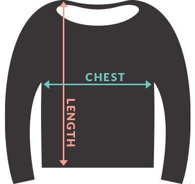 Women's Lightweight Raglan size chart